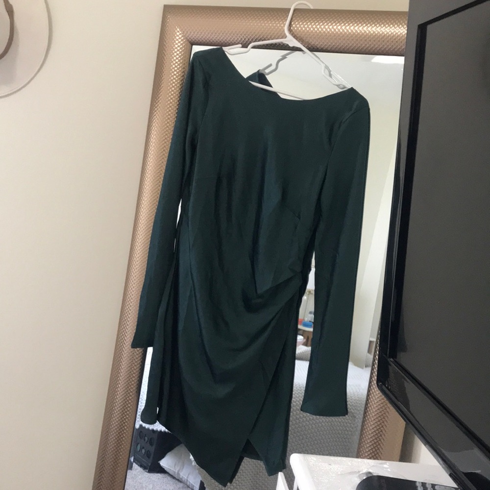Hello Molly Green Long Sleeve dress